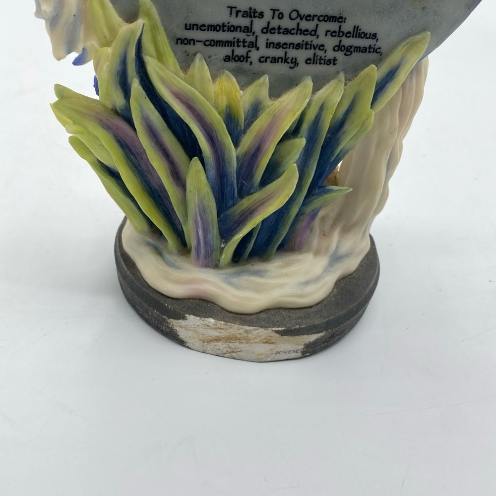 Jody Bergsma Vintage Aquarius The Water Pourer Fairy Mermaid Statue Figurine 8”H - Picture 5 of 7
